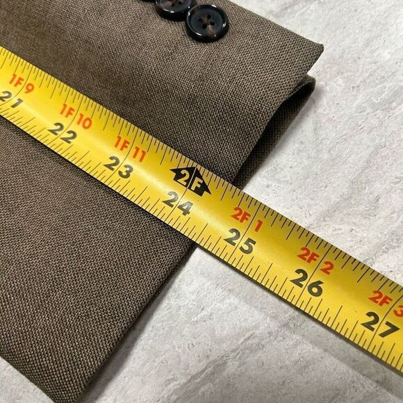 Ralph Ralph Lauren Men’s Silk Wool 2 Button Brown Blazer Sport Coat Size 44R - Picture 14 of 16